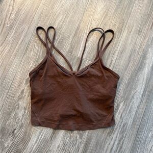 Lululemon brown tank bra